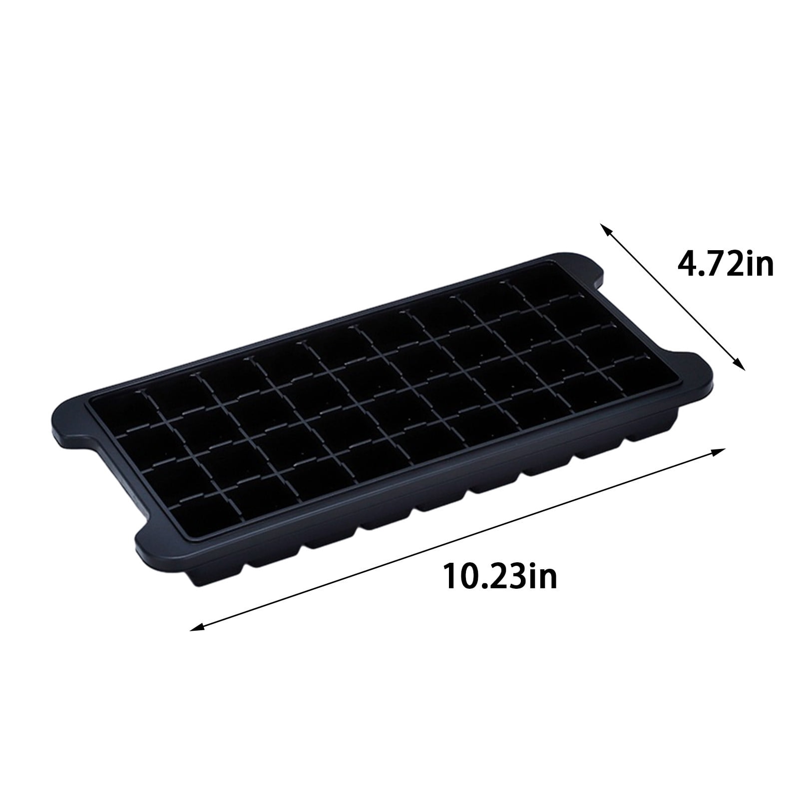 JilgTeok 2 Packs 36-Ice Block Tray with Lid, Large Capacity Easy Press Ice Cube Maker for Freezer, BPA Free Plastic Ice Mold for Whiskey Cocktails Coffee, Dishwasher Safe