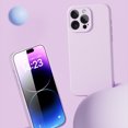 thumbnail image 5 of Designed for iPhone 14 Pro Max Case, Shockproof Liquid Silicone Protective Phone Case with Soft Anti-Scratch Microfiber Lining Slim Drop Protection Phone Cover Case for iPhone 14 Pro Max, Purple, 5 of 8
