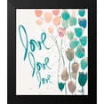 thumbnail image 2 of James, Nola 12x14 Black Modern Framed Museum Art Print Titled - Ballooned Love, 2 of 5