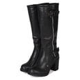 thumbnail image 5 of Bumper Sammi-02 New Women Fur Inline Shearling Chunky Heel Riding Knee High Boot, 5 of 5