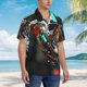 thumbnail image 3 of Balery Futuristic Robot Hummingbird Camisas hawaianas de manga corta para hombre, camisas playeras de corte holgado, camisas de vacaciones con botones,Medium, 3 of 7