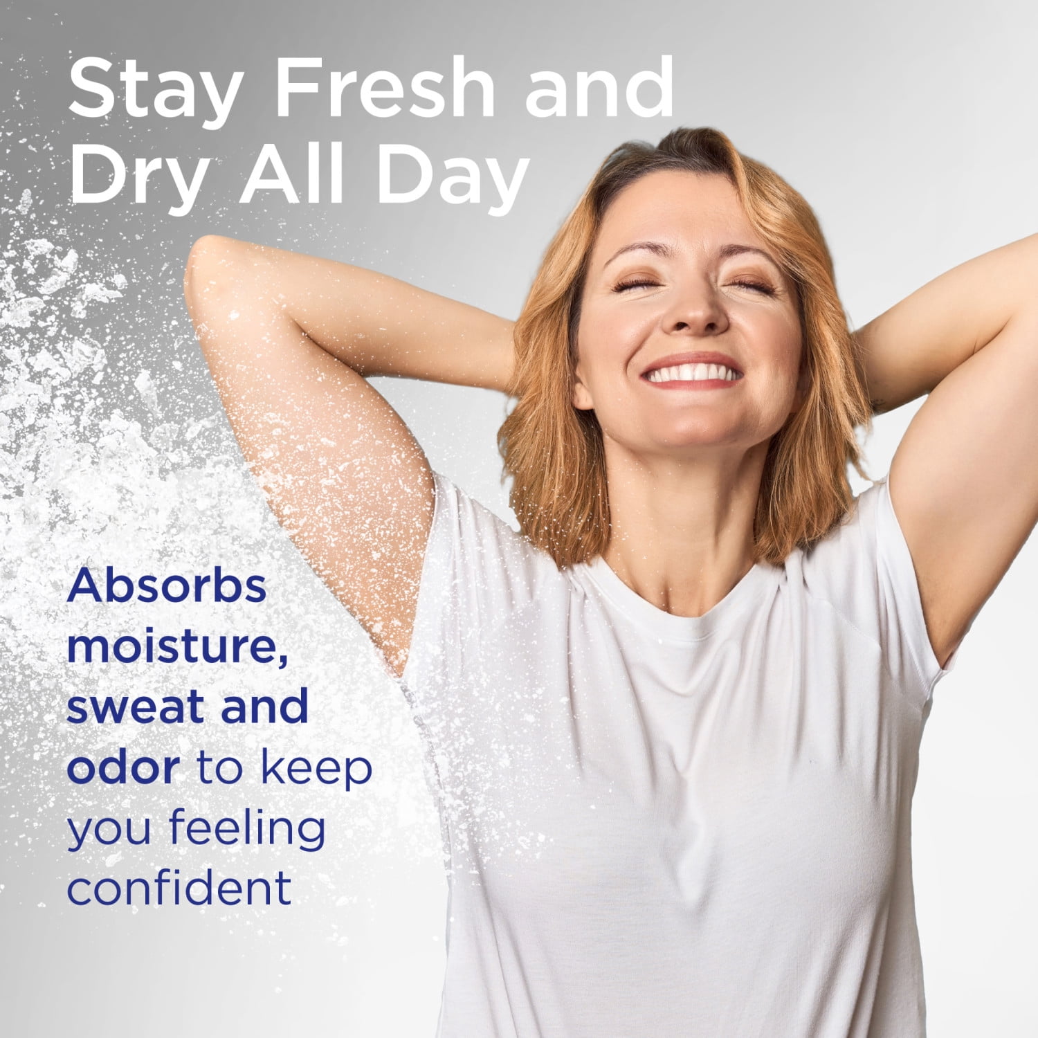 Shower to Shower Talc Free Body Powder Moisture Control for Women and Men, Morning Fresh, 13 oz