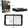 thumbnail image 2 of HSHDLDF Trading Card Binder with Sleeves Collection Cartable Cards Zipper Binder Collect Holder Album 400 Cards with 50 Removable Page Carrying Case Binder Book Folder Storage for Boys Girls(Black）, 2 of 6