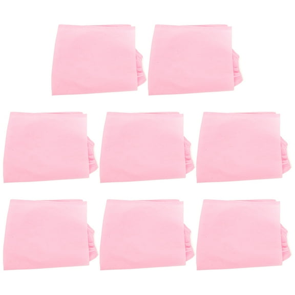 Pretyzoom 8Pcs Spa Bath Robe in Pink for Women with Strapless Design for Home and Sauna Use