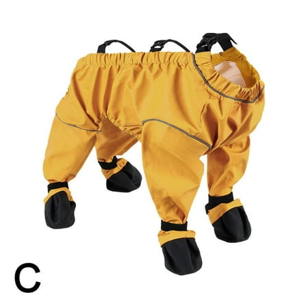 Dog Suspender Boots Dog Boots Leggings Waterproof Dog Shoes Leggings Anti-Slip Dog Shoes Pet Paws Dog Protector Dirty-Proof for Walking Outdoor Hiking Booties YRLT