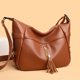thumbnail image 4 of Bolso de mano de cuero suave para mujer, bolso de mano vintage de gran capacidad, bolso de mano de moda de alta calidad, bolsos de mensajero de hombro para mujer, bolso para mujer, 4 of 5