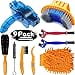 thumbnail image 3 of Focopot Bike Cleaning Kit (9Pcs) Including Chain Cleaner For Cycling Bicycle Clean Brush Tools For Mountain/Mt/Road/Bmx Bike, 3 of 4