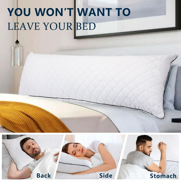 1 almohada corporal de media uno almohada corporal refrescante de espuma viscoelastica para adultos que duermen almohada larga para cama almohada grande y firme de cuerpo com 1 MIDDLE ONE NA