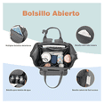 thumbnail image 5 of Pañalera Mochila Bebe 30l Malubero Gris, 5 of 5