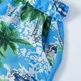 thumbnail image 7 of Odeerbi 2-16 Years Kids Boys Beach Swim Trunks with Bucket Hat Set Hawaiian Print Swimming Trunks Quick Drying Swimsuit Shorts Children's Summer Elastic Waisted Swimwear Pants, 7 of 7