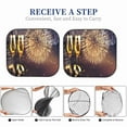 thumbnail image 6 of Disketp 2 Piece Happy New Year Pattern Windshield Sunshades,Folding Windshield Sun Shade For Car Suv Trucks Sedan,Blocks Uv Rays Sun Visor Protector-Large, 6 of 7