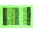 thumbnail image 1 of Ahgly Company Indoor Rectangle Solid Green Modern Area Rugs, 7' x 9', 1 of 1