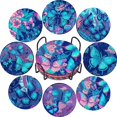 thumbnail image 1 of DOZEEZOP 8 PCS Diamond Art Coasters Kit, Diamond Painting Coasters with Holder, Fall Diamond Art Kits for Adults Beginners, Arts and Crafts Supplies Party Item Sets, 1 of 6