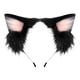 thumbnail image 5 of Diadema con orejas de gato para cosplay, divertida decoración, accesorios para el cabello, aro para el cabello con orejas negro rosa, 5 of 8