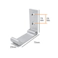 thumbnail image 4 of Sywqhk Gancho de pared plegable Gancho de montaje en pared de aluminio plegable invisible (Plata) Sywqhk Para estrenar, 4 of 4