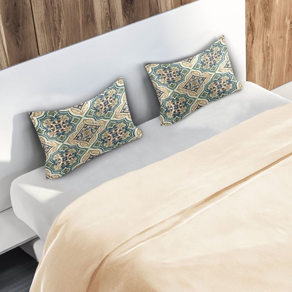 Iauyy 20x26in Silk-Smooth Satin Pillowcase, Gentle on Hair and Skin, Luxuriously Soft Pillowcase with Envelope Closure, Wrinkle Fade The Olive Green Color Combination
