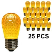 Queens of Christmas T50-SMD-RETRO-GO-25 T50 SMD Retrofit Lamp, Gold - Pack of 25
