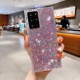 thumbnail image 4 of Galaxy S22 Ultra Glitter Case, Cute Sparkle Bling Shiny Slim Soft Reflective Clear TPU Rubber Bumper for Girl Women Protective Cover for Samsung Galaxy S22 Ultra (Pink), 4 of 14