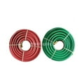 thumbnail image 2 of WeldingCity 25-ft 1/4" Grade-T Red and Green Rubber Twin Hose B-B Fittings for Oxygen/Acetylene, Propane and Other Alternative Fuel Gas in Welding, Cutting and Heating, 2 of 3