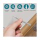 thumbnail image 5 of 200 Pcs Double-head Skirting Thread Seamless Nail,rust-proof No Trace Skirting Thread Screws Set With 2 Rods, With Nail, 5 of 5