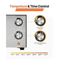 thumbnail image 4 of VEVOR Electric Pizza Oven, 12-inch Countertops Pizza Ovens, 572°F Max Temp, 1450W Indoor Pizzas Maker w/Timing & Temp Control, Pizza Cooker w/Dual Heat Tube, Crumb Tray, for Diner and Home Kitchen, 4 of 9