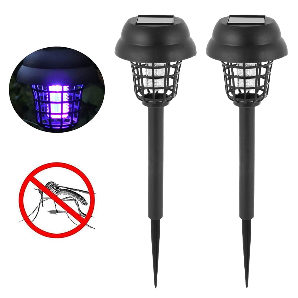 4PCS Solar Power LED Light Mosquito Killer Outdoor Garden Landscape Lawn Lamp