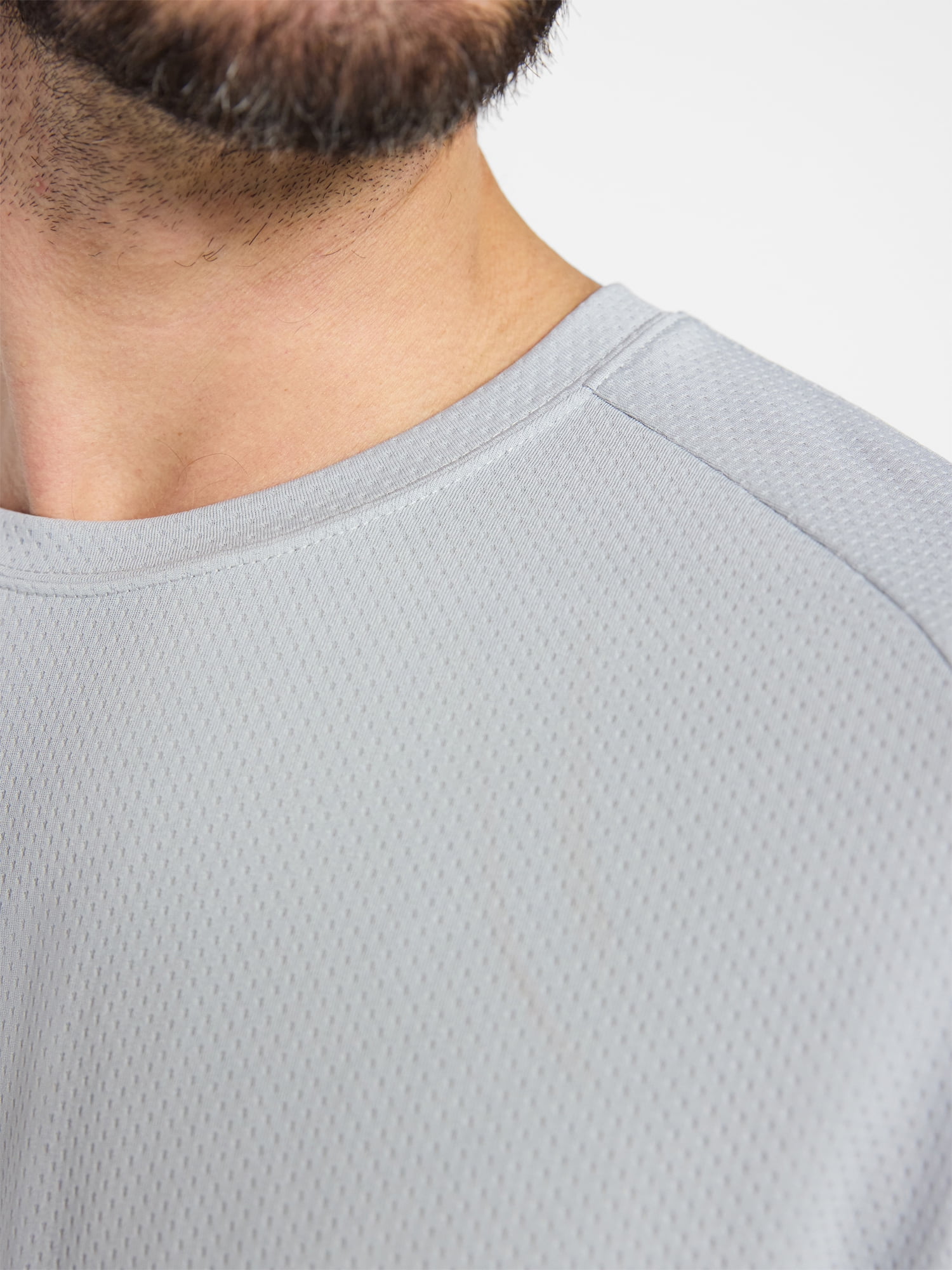 Athletic Works Men's and Big Men's DriWorks Mesh Tee with Short Sleeves, Sizes XS-5XL