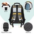 thumbnail image 4 of Pzuqiu School Bus Print 17 Inch Kids Backpack for Boys Girls Ages 6-18 Elementary Students Schoolbag with Adjustable Straps Large Capacity Bookbag for Back to School Travel Use, 4 of 7