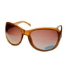 Jill Stuart Womens Sunglass 1022 2 Caramel Plastic Rectangle, Gradient Lens