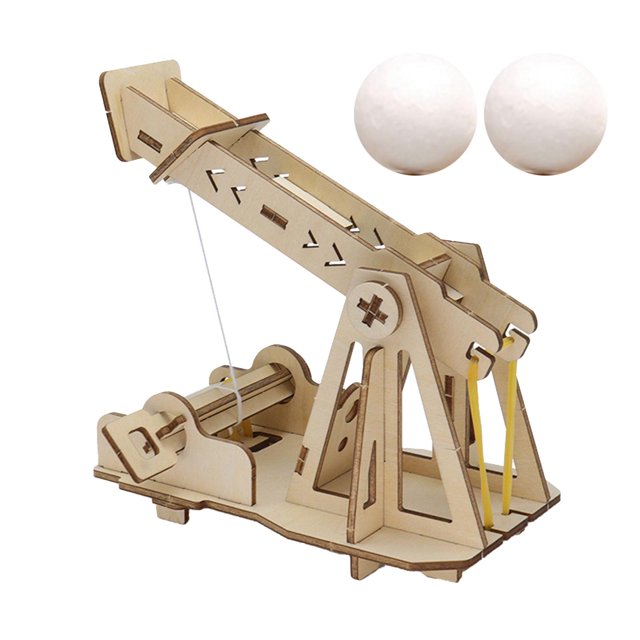 Kits creativos educativos Stem, proyectos de enseñanza Stem, catapultas simples de madera para niñas y niños, manualidades, pasatiempos, juego de
