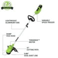 thumbnail image 3 of Greenworks 40V 15" Straight Shaft String Trimmer with 2.5 Ah Battery and Charger, 2111802, 3 of 15