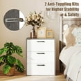 thumbnail image 2 of Costway Commode à 3 Tiroirs Armoire de Rangement avec Grand Espace de Rangement Organisateur, 2 of 10