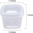 thumbnail image 2 of CUITING 50 Pcs Small Hinged Sauce Pots  1oz Small Plastic Pots with Lids  25ml Mini Takeaway Pots for Deli  Portion Controll  Sauce Cups  Condiments  Meal Prep, 2 of 7