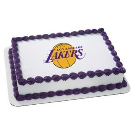 Cakesupplyshop Nba La Lakers Cake Decoration Edible Frosting