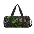 thumbnail image 3 of Rocae Carnival Mardi Gras3 Print Round Travel Duffel Bag and Fitness Bag, Women's Waterproof Weekend Tote, Men's Travel and Fitness Essentials, 3 of 8