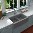 thumbnail image 4 of Karran Usa Qa-750-Pk1 Quartz Qa 34" Farmhouse Double Basin Quartz Composite Kitchen Sink -, 4 of 5