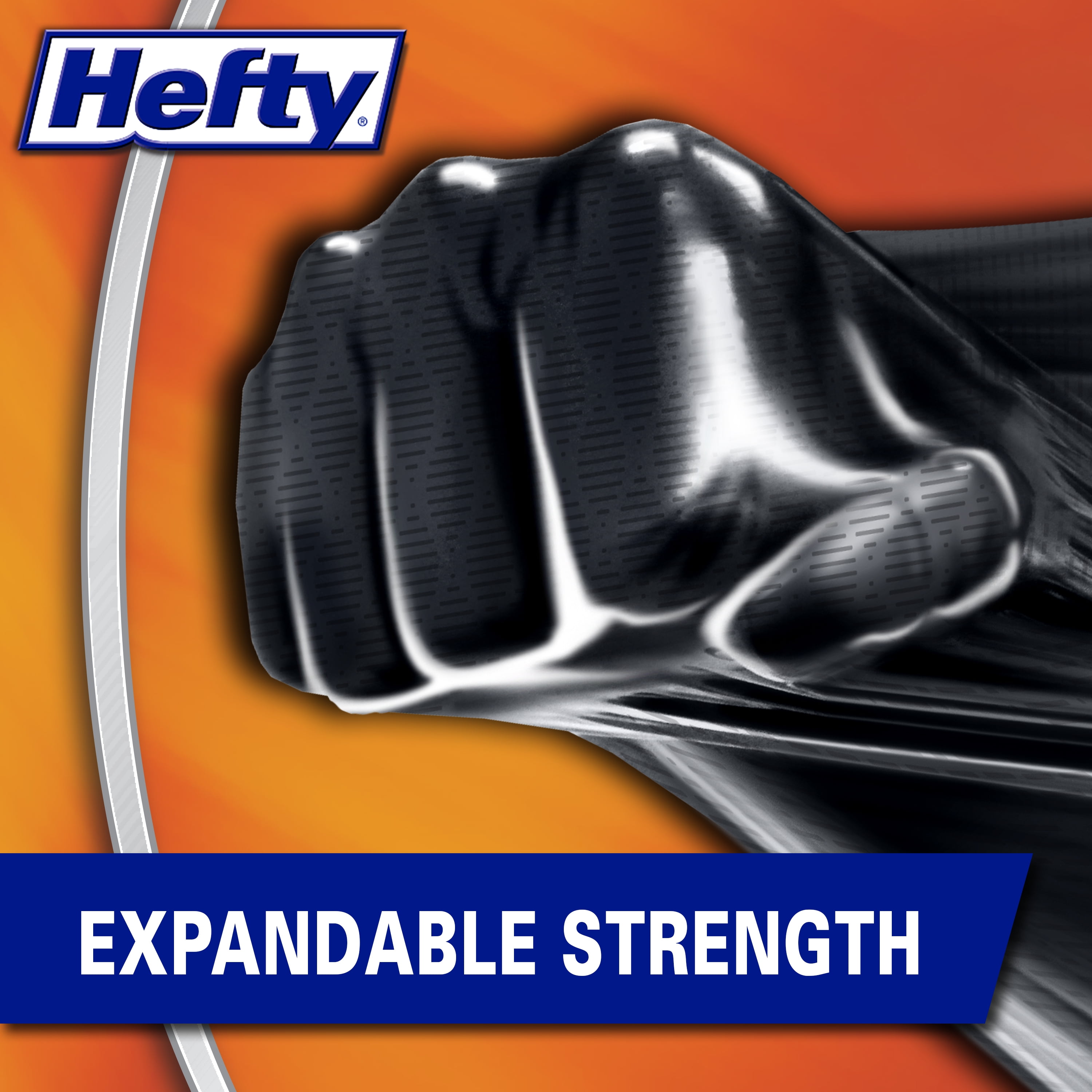 Hefty Ultra Strong Multipurpose Large Trash Bags, Black, Unscented Scent,  30 Gallon, 25 Count (Pack of 6), 150 Total