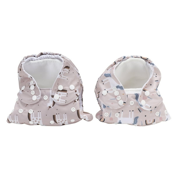 Pañales de tela ajustables para bebés 2 piezas NikouMX Durabilidad extendida