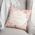 thumbnail image 3 of Creative Products Pink Floral Home 18x18 Personalized Spun Poly Pillow, 3 of 3