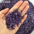 thumbnail image 2 of Ludlz Amethyst Small Tumbled Chips Crushed Stone Healing Reiki Crystal Reiki Chakra Stone Healing Reiki Quartz Stone Rock Chips Making Home vase fillers Plants Flower pots Decor, 2 of 2