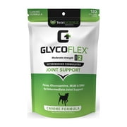 VetriScience GlycoFlex Stage 2 Hip and Joint Supplement for Working and Active Dog Breeds, Chicken Liver Flavor, 120 Chews
