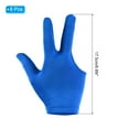 thumbnail image 2 of Uxcell 3 Fingers Pool Gloves, 6 Pcs Breathable Billiards Snooker Shooter Cue Glove for Left Right Hand Men/Women, Blue, 2 of 6