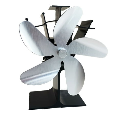 

5 Blades Heat Powered Stove Fireplace Fan Log Wood for Burner Ecofan Quiet Effic