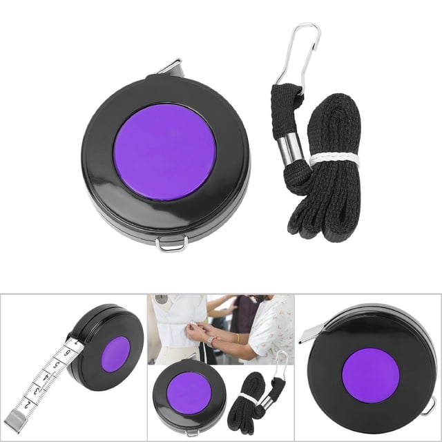 Cinta Métrica De 150 Cm, Regla De Medición De Tela Corporal Portátil Retráctil Suave Para Sastres, Personas Que Hacen Dieta, Artesanos, Rojo, , Verde, Morado