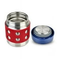 thumbnail image 2 of LunchBots Thermal 8 oz Triple Insulated Food Container - Hot 6 Hours or Cold 12 Hours - Leak Proof Thermos Soup Jar - All Stainless Interior - Navy Lid - Aqua Dots, 2 of 5