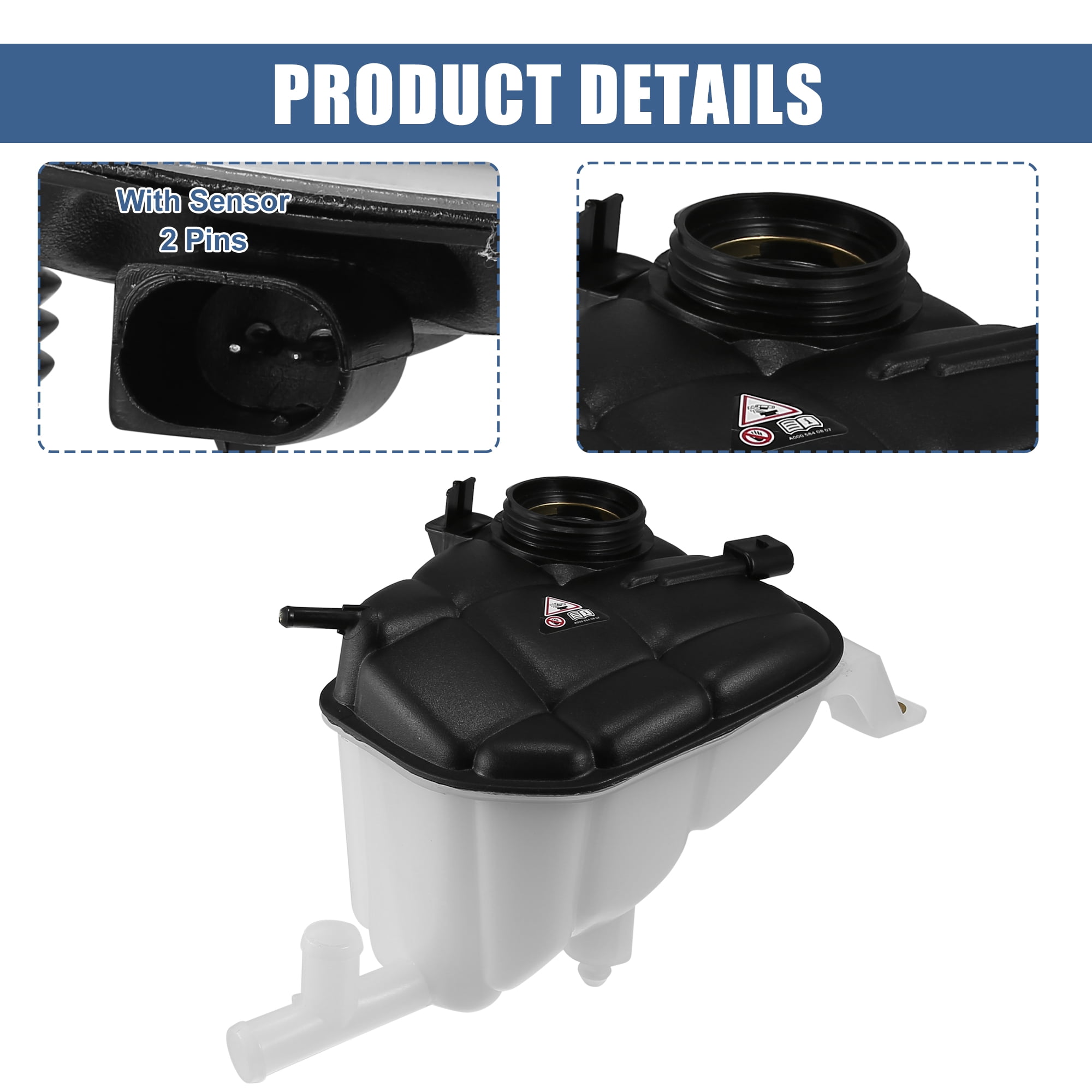 Unique Bargains Coolant Radiator Reservoir Tank Overflow Expansion Bottle for Mercedes