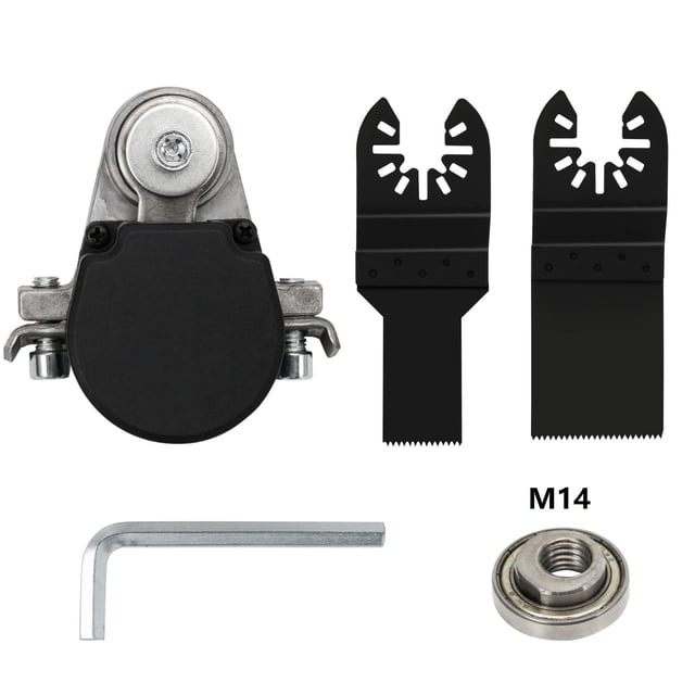 Hoja de sierra multifuncional 115/125 tipo amoladora angular oscilante kit adaptador herramientas eléctricas para madera, pared seca, plástico o metal, superficies ásperas, quitar óxido
