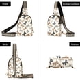 thumbnail image 3 of ALAZA Vintage Bows Sling Bag for Women Men Waterproof Crossbody Chest Bags, 3 of 7