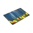 thumbnail image 3 of MKHERT Abstract Spring Tulips Flowers Blue Wooden Doormat Rug Home Decor Floor Mat Bath Mat 30x18 inch, 3 of 3
