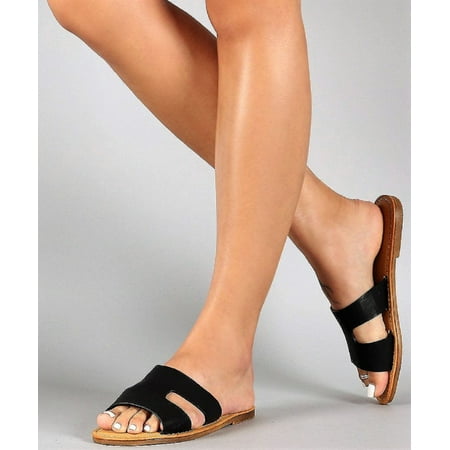 Sunny Feet - Maintain-12M H-Band Open Toe Slide Flat Sandal Flip Flops ...